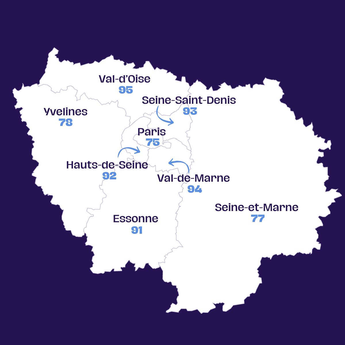 Carte d'Ile-de-France